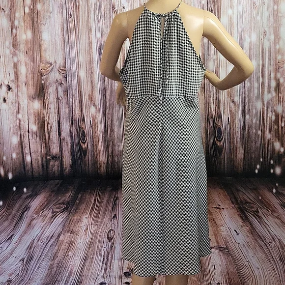NWOT New York & Company Women's Black and white Halter Maxi Dress Size 16 - Picture 8 of 11